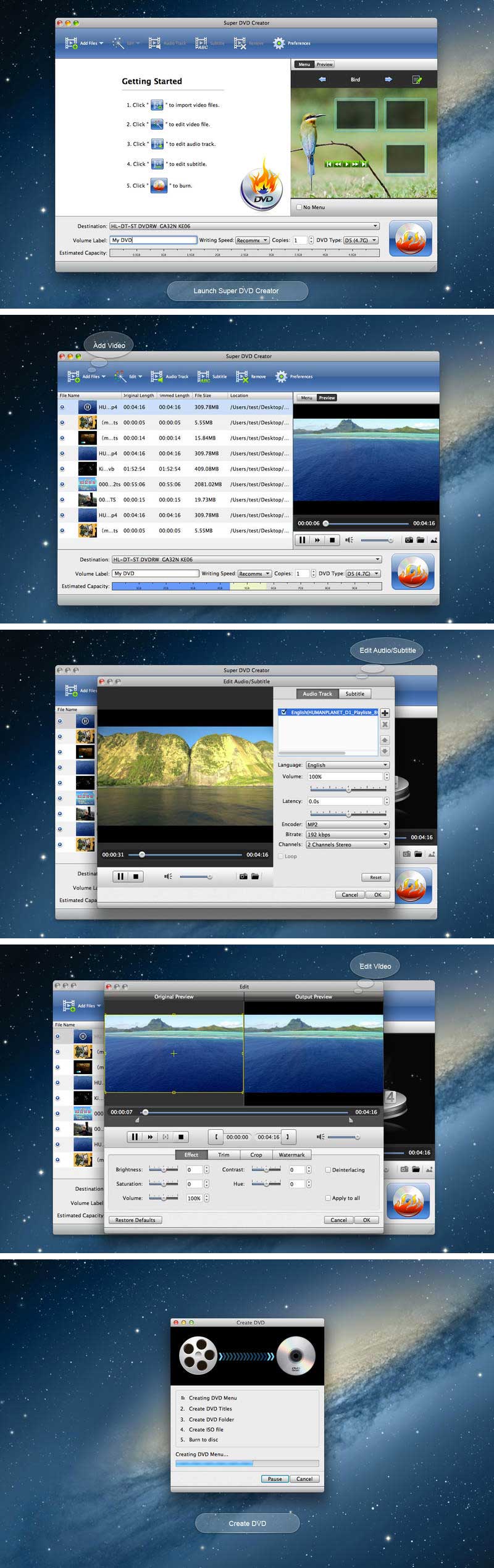Super DVD Creator – Ứng dụng ghi DVD trên Mac