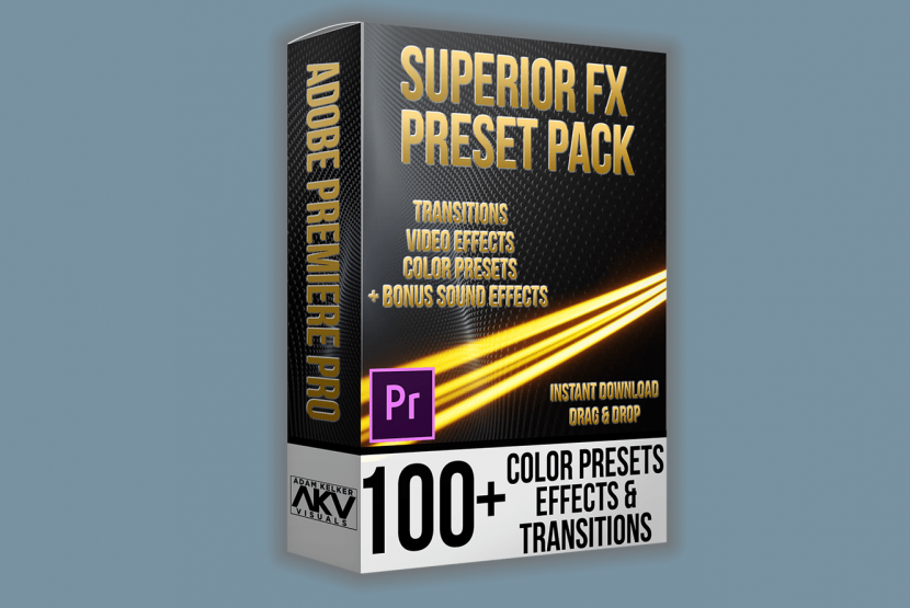 Superior Fx Preset Pack – AKV – 100+ Transitions & Effects for Adobe Premiere Pro