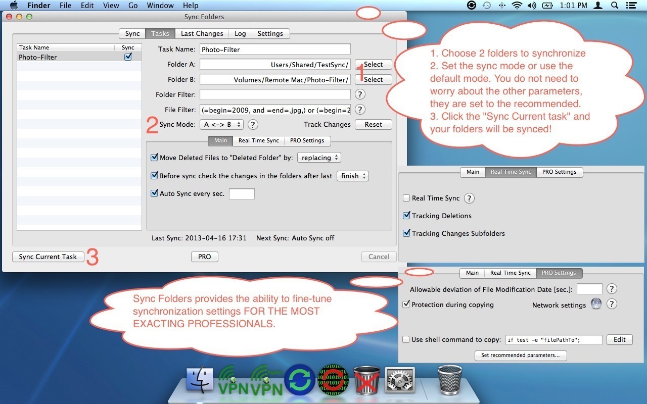 sync folders pro cho mac