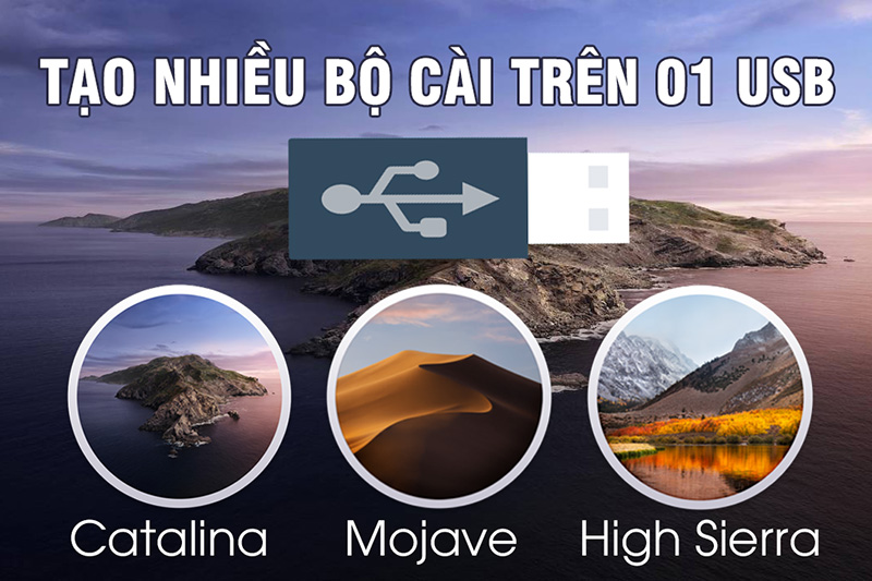 Hướng dẫn tạo nhiều bộ cài macOS trên cùng 1 USB hoặc ổ cứng Hướng dẫn tạo nhiều bộ cài macOS trên cùng 1 USB hoặc ổ cứng