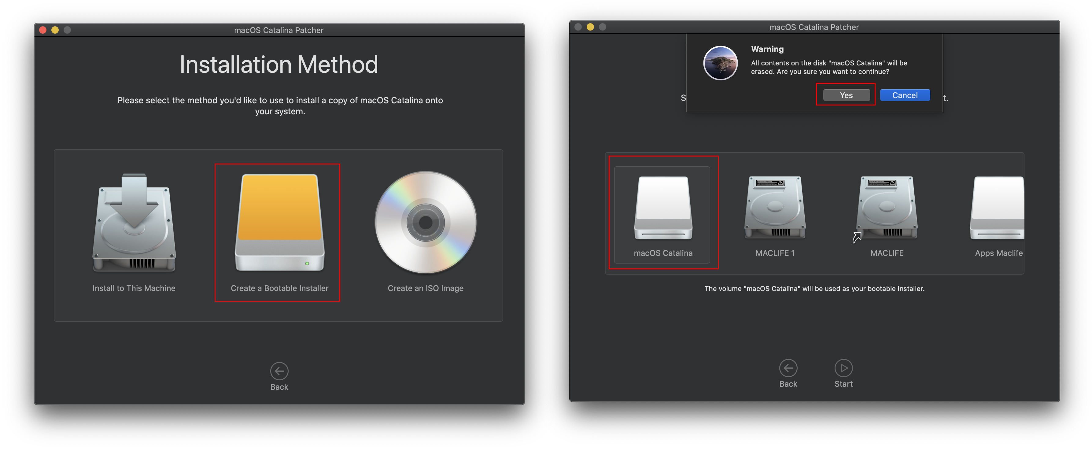 tao_usb_cai_macos_catalina_6 Tạo USB cài macOS Mojave 10.14, Catalina 10.15 trên các máy không được Apple hỗ trợ