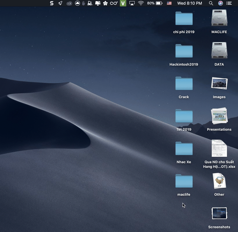 [Tips nhỏ] – Tính năng “Use Stacks” trên Mojave giúp Desktop của bạn gọn gàng hơn