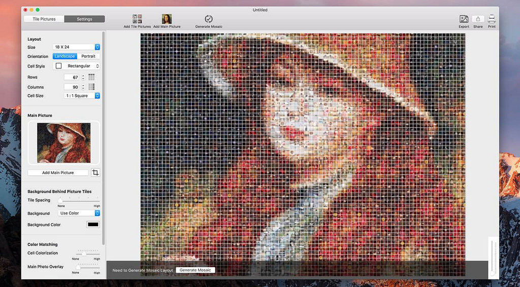 TurboMosaic – Tạo hiệu ứng Mosaic cho ảnh