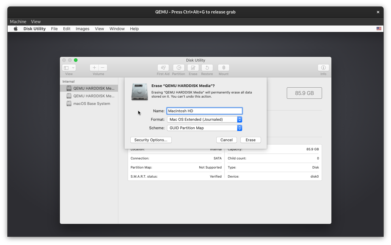 tutor-14 Hướng dẫn cài đặt máy ảo macOS trên những máy tính chạy Linux sử dụng macOS Simple KVM