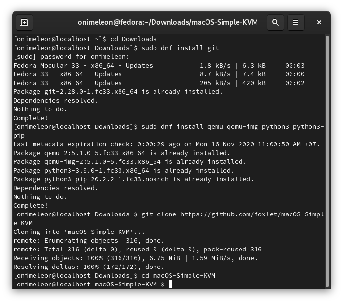 tutor-5 Hướng dẫn cài đặt máy ảo macOS trên những máy tính chạy Linux sử dụng macOS Simple KVM