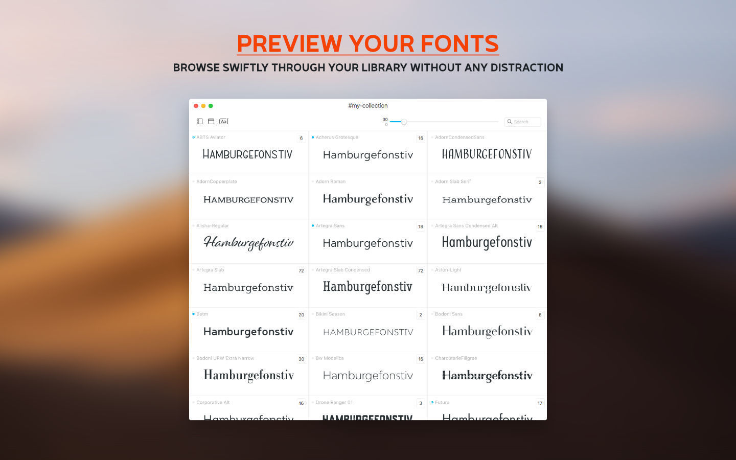 typeface mac