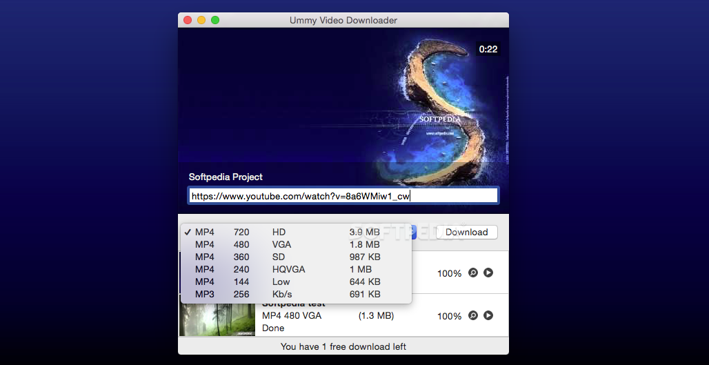 Ummy Video Downloader – Ứng dụng tải video trên youtube cho Mac