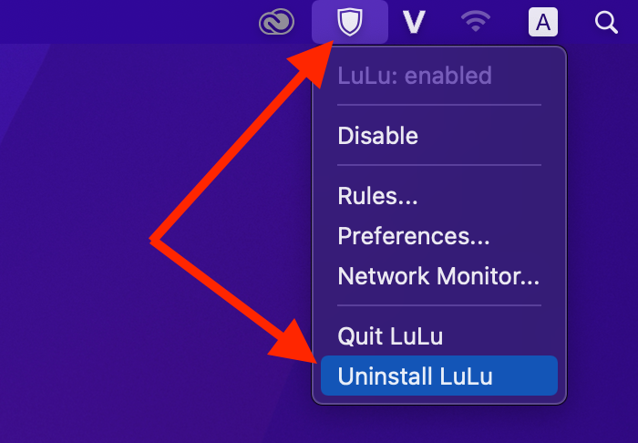 uninstall-lulu Hướng dẫn sử dụng Lulu để quản lý kết nối Internet tới ứng dụng trên Mac
