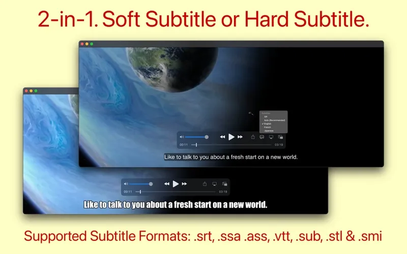 video-subtitler1 Video Subtitler – App giúp tạo cả Soft và Hard Subltitle