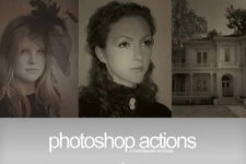 9 Vintage Effects Photoshop Actions – Action phong cách Vintage
