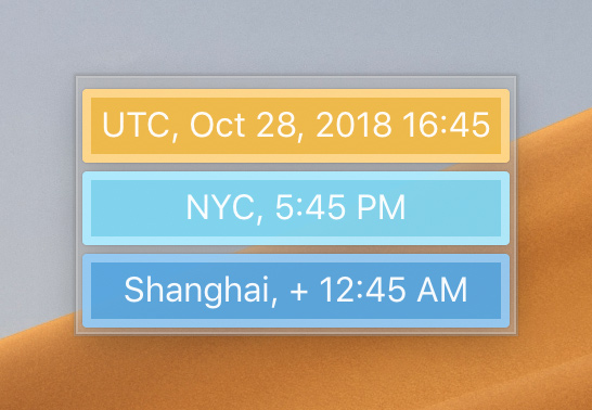 World Clock Deluxe – Hiển thị giờ quốc tế trên Mac
