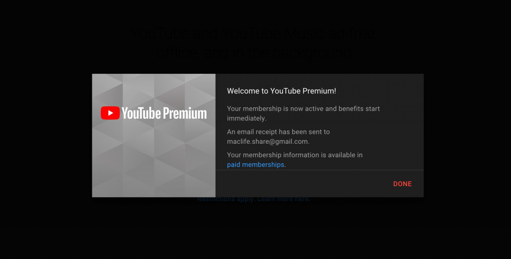 [Update 2022] Hướng dẫn đk tài khoản Youtube Premium cho AE Maclife