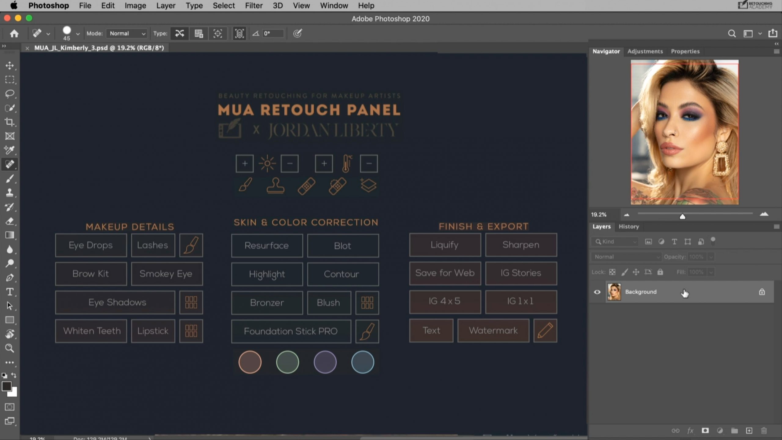 MUA Retouch Panel – Extension chỉnh màu, retouch da hiệu quả