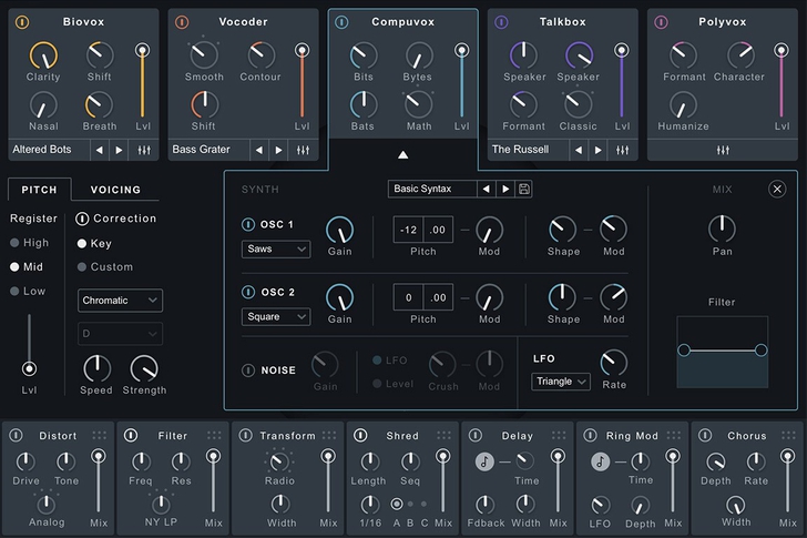 iZotope VocalSynth Pro – Plugin chuyên về âm thanh