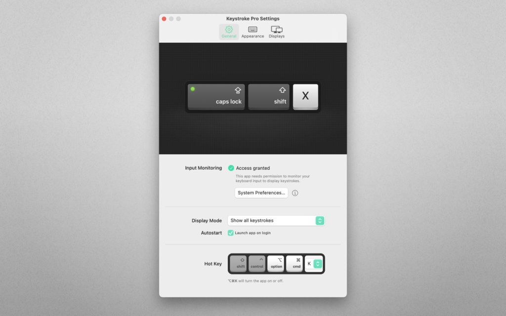 Keystroke Pro – Hiển thị phím bấm trên màn hình cực đẹp