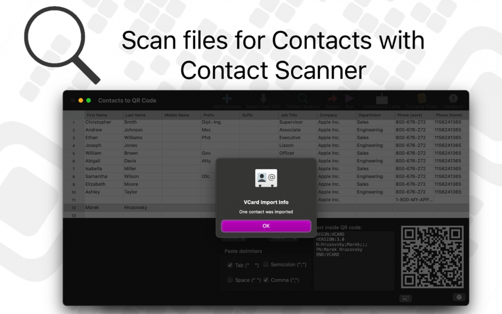 Contacts to QR Codes Pr‪o‬ – Tạo mã QR cho Contact
