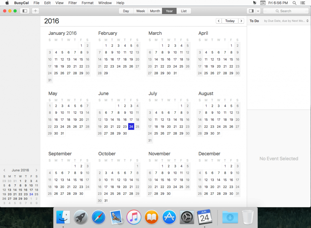 BusyCal – Xem lịch, nhắc nhở kế hoạch công việc trên Mac