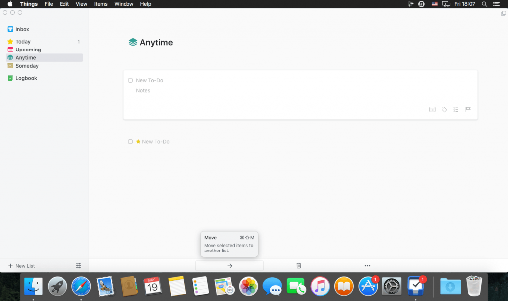 Things – Phần mềm tạo ghi chú, sắp xếp công việc