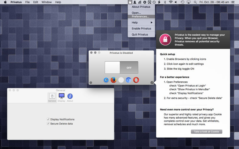 Privatus- Bảo vệ quyền riêng tư khi duyệt Web