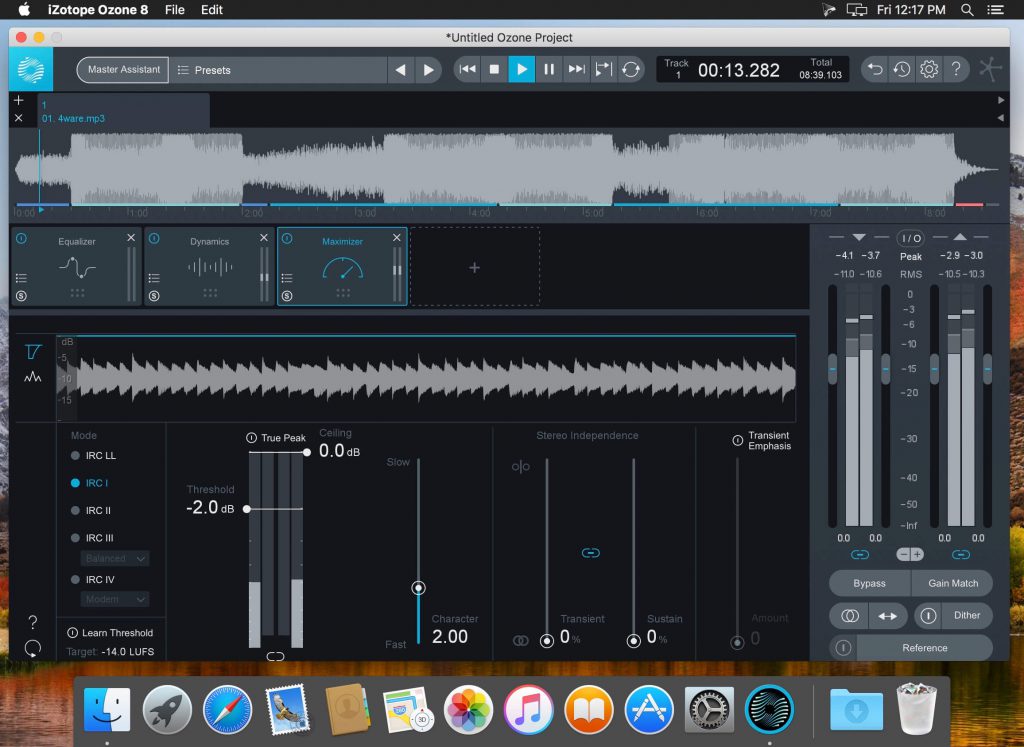 iZotope Ozone Advanced – Lọc nhiễu, chỉnh sửa âm thanh