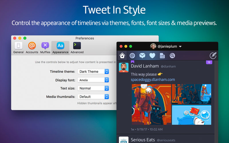 Twitterific – Twitter client trên Mac