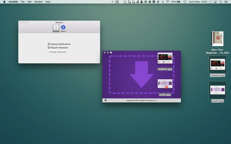 Invisible – Công cụ ẩn/giấu file trên Mac