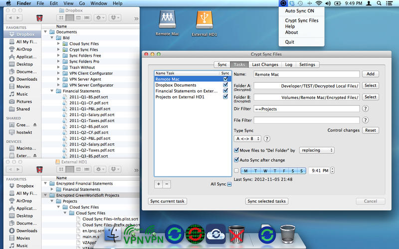Crypt Sync Files – Đồng bộ và mã hoá file giữa các thư mục, ổ đĩa