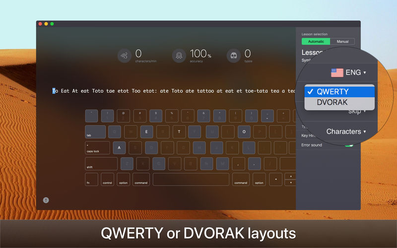KeyKey Typing Practice – Phần mềm tập đánh máy 10 ngón