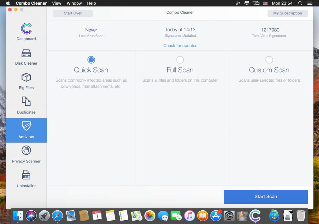Combo Cleaner Premium – Công cụ dọn dẹp, bảo vệ, tối ưu máy Mac của bạn