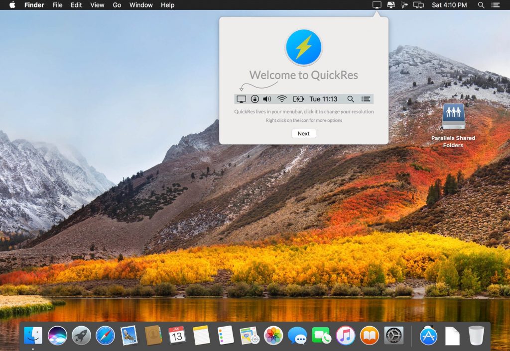 QuickRes – Công cụ thay đổi độ phân giải, kích hoạt HiDPI