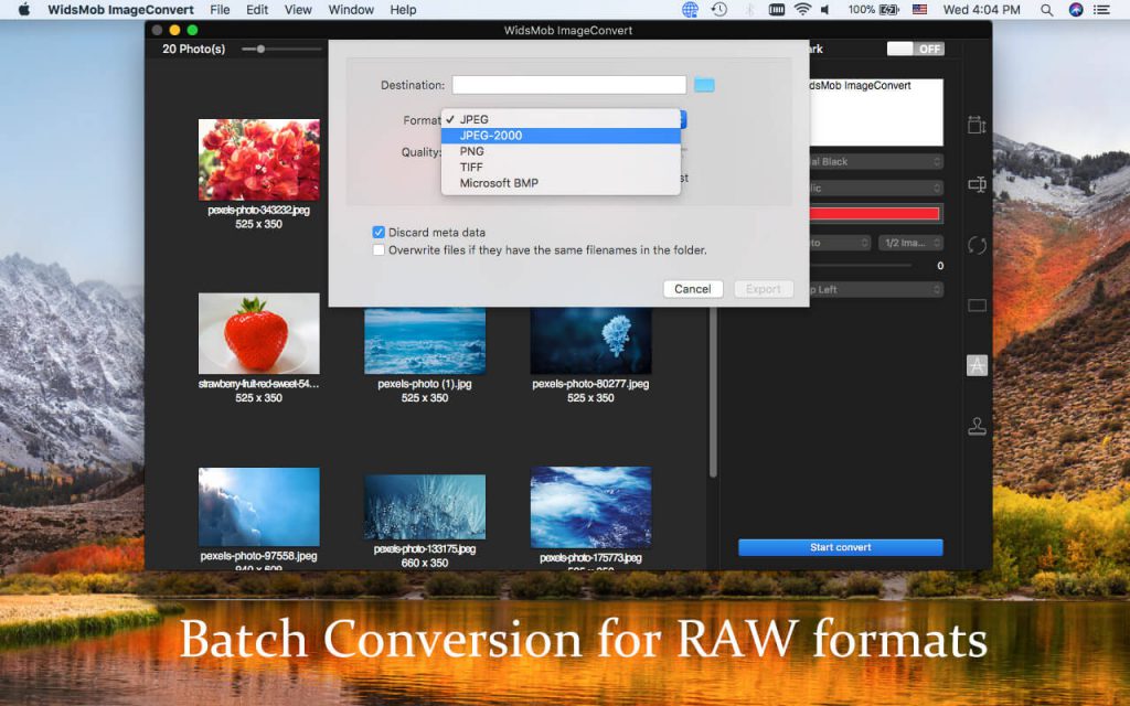 WidsMob ImageConvert – Công cụ convert ảnh nhiều tính năng