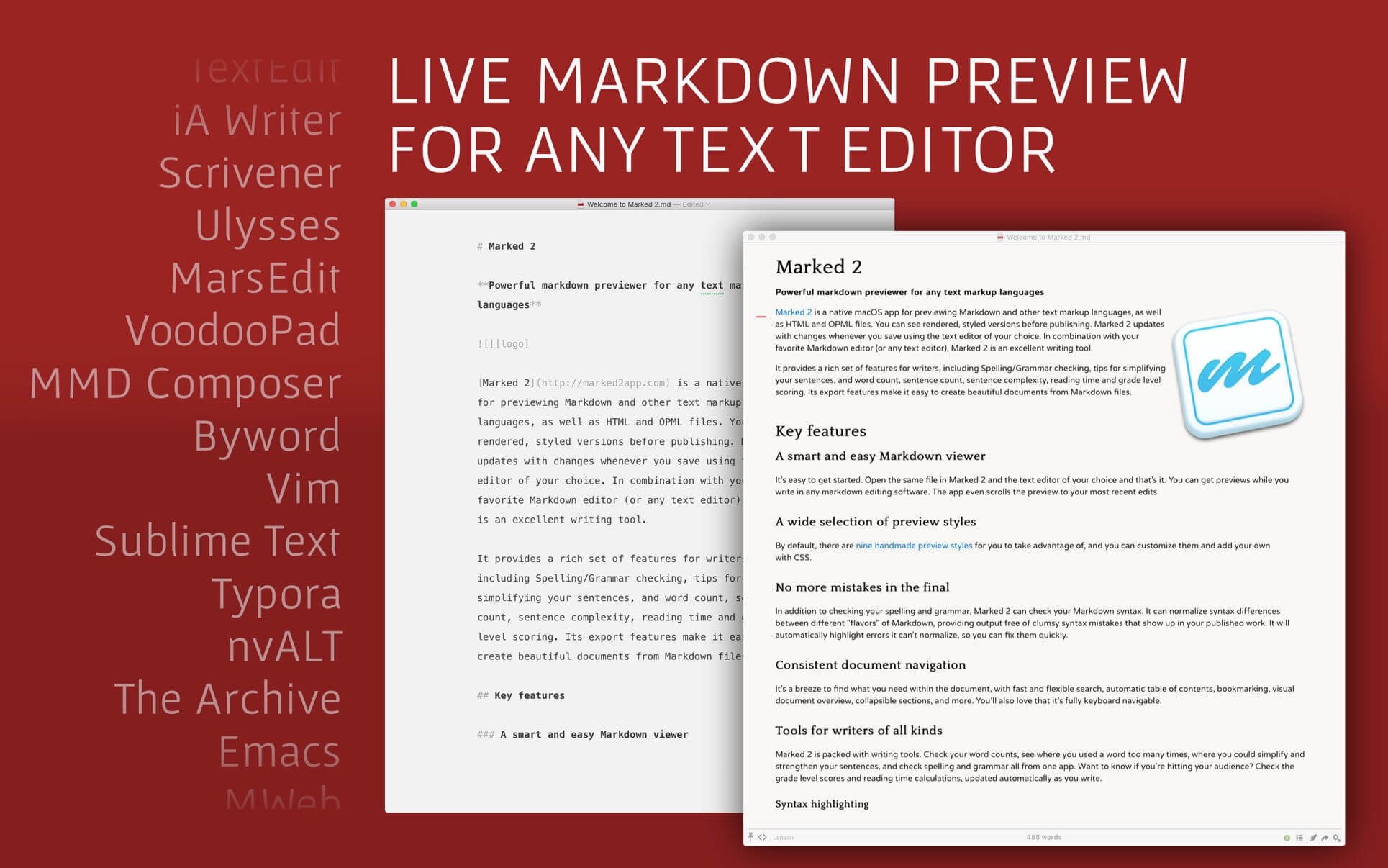 Marked – Trình Markdown preview gọn nhẹ