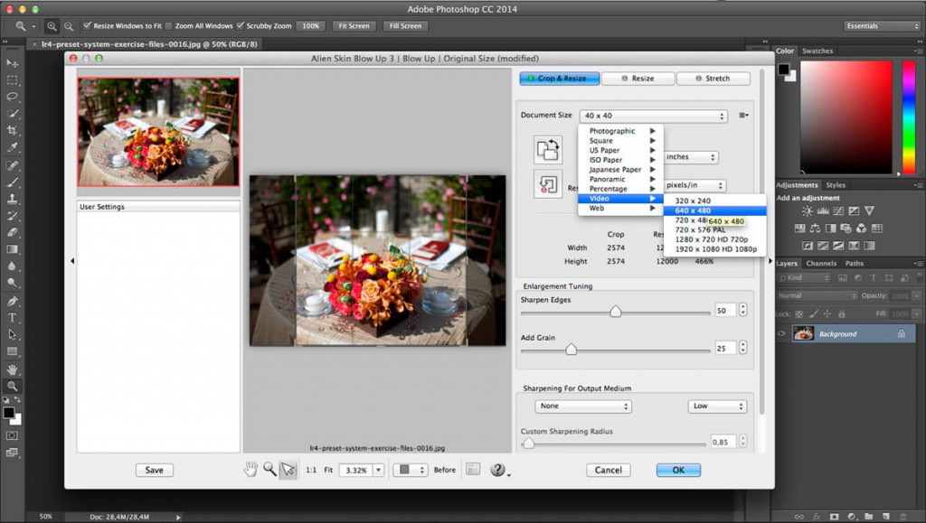 Exposure Software Blow Up- Phóng to ảnh mà không bị mờ