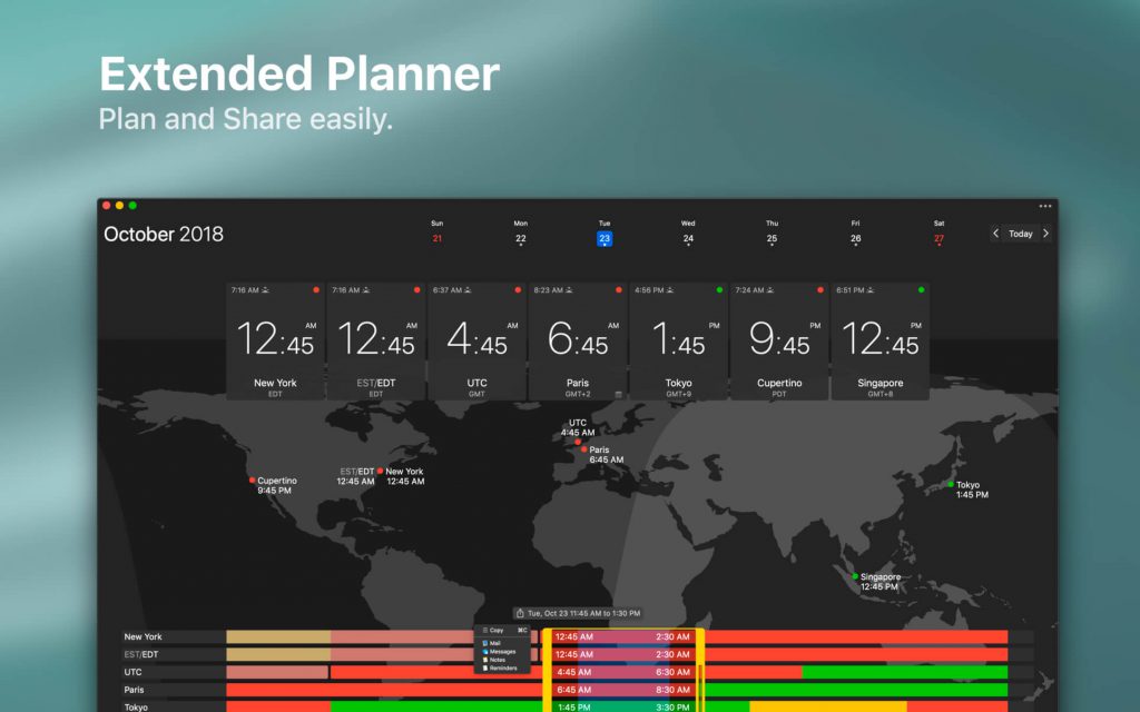 The Clock – Đồng hồ thế giới trên Mac