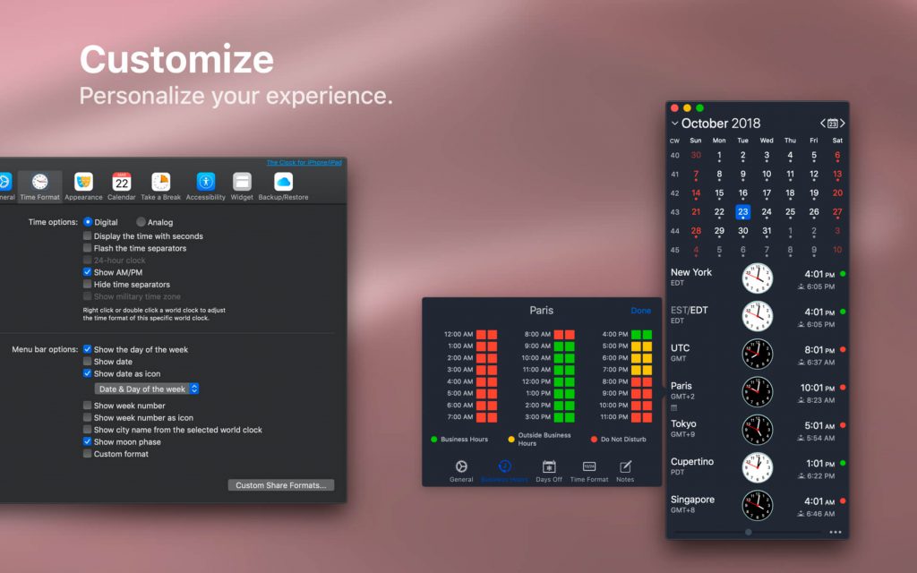 The Clock – Đồng hồ thế giới trên Mac