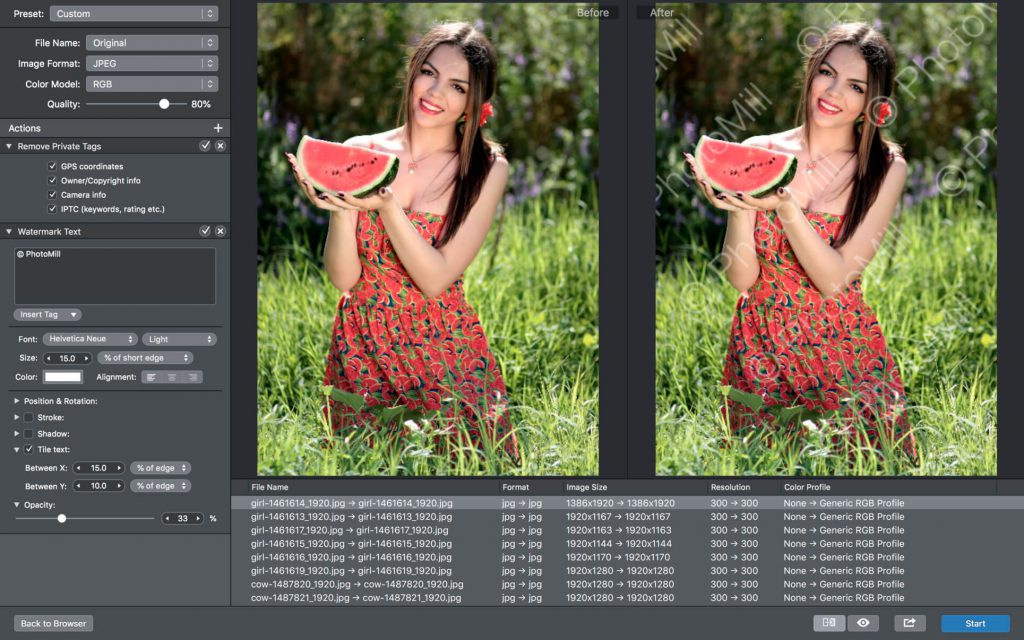 PhotoMill X – Công cụ chuyển đổi, chỉnh sửa, đóng dấu ảnh hàng loạt