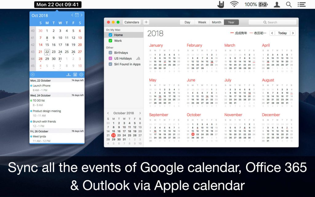 EzyCal – Lịch, sự kiện, nhắc việc trên Menubar