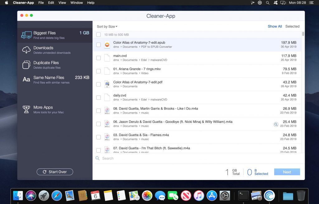 Cleaner-App Pro – Dọn dẹp, tối ưu dung lượng ổ cứng trên Mac