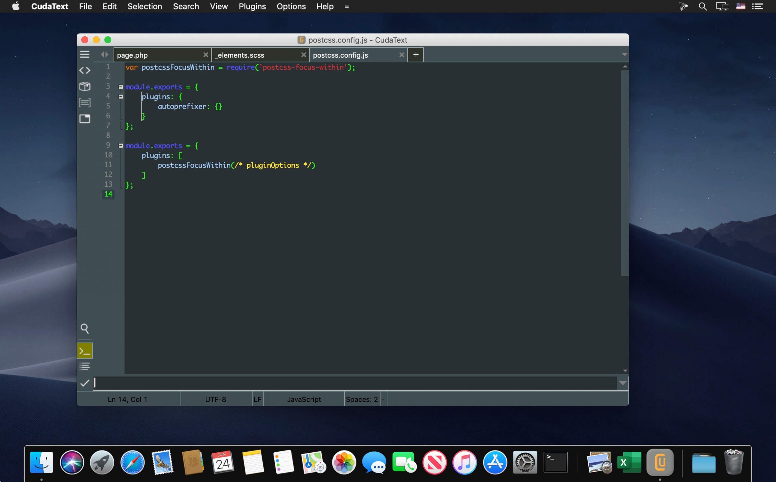 CudaText- Code editor chuyên nghiệp trên Mac