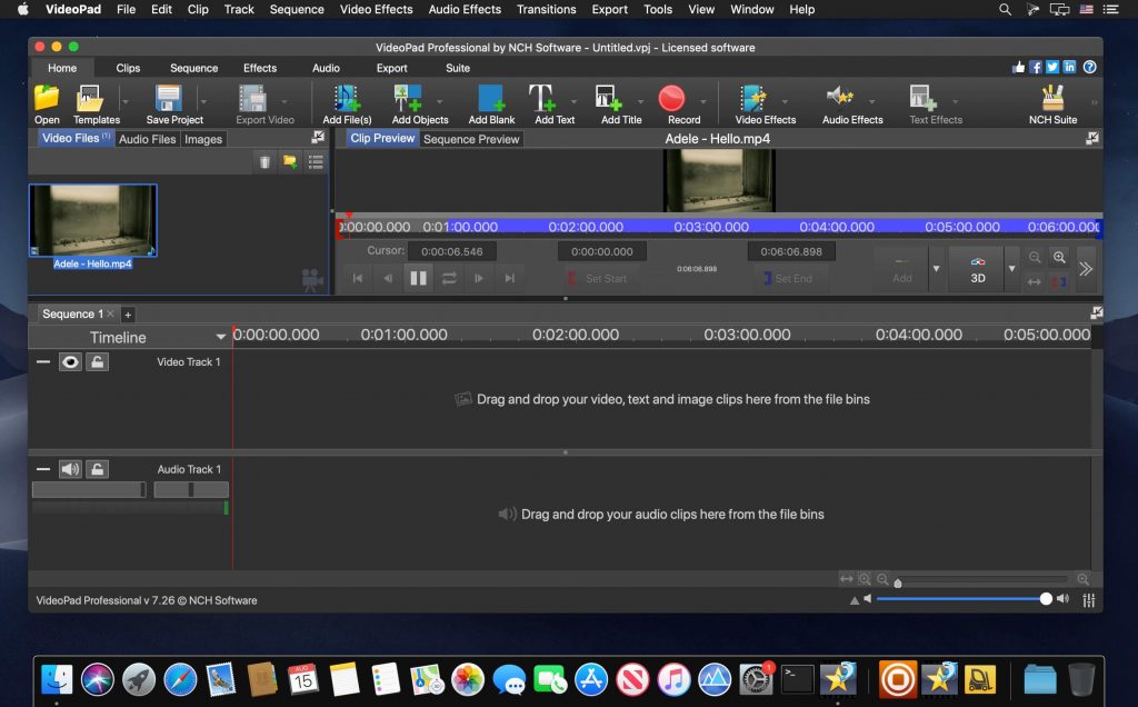 VideoPad Video Editor – Trình biên tập phim đơn giản, gọn nhẹ, dễ sử dụng