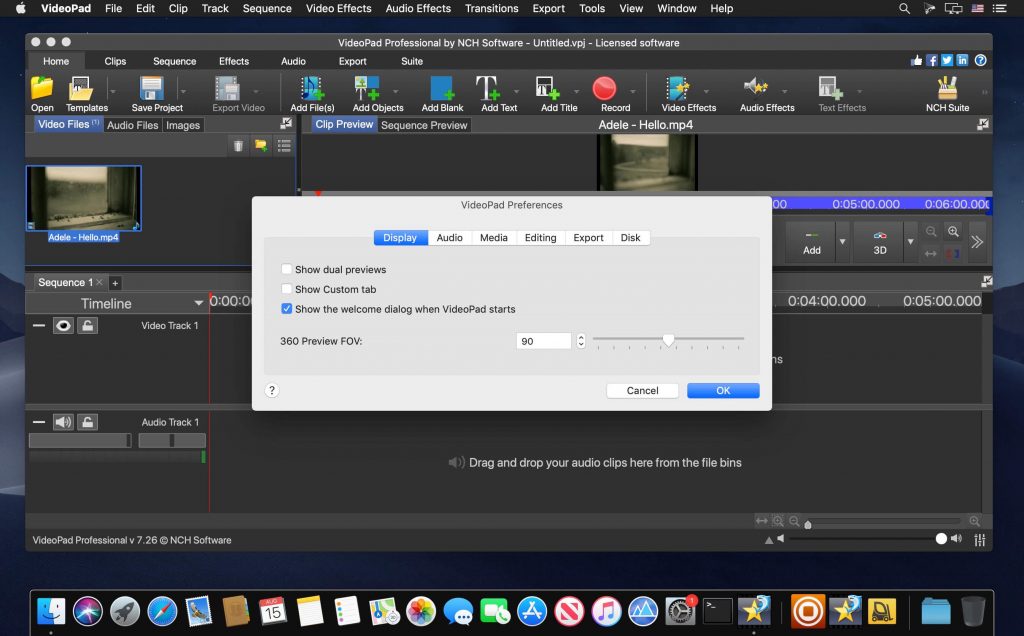 VideoPad Video Editor – Trình biên tập phim đơn giản, gọn nhẹ, dễ sử dụng