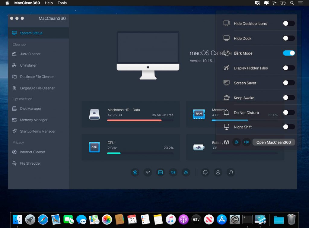MacClean360 – Trình tối ưu, dọn dẹp máy Mac gọn nhẹ