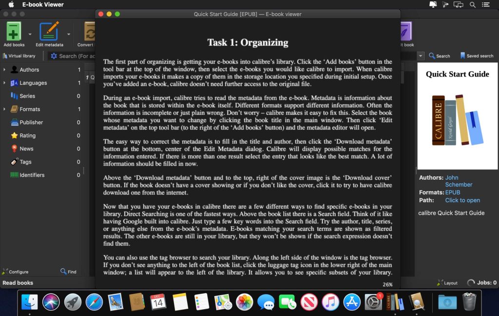 Calibre – Công cụ quản lý thư viện Ebook