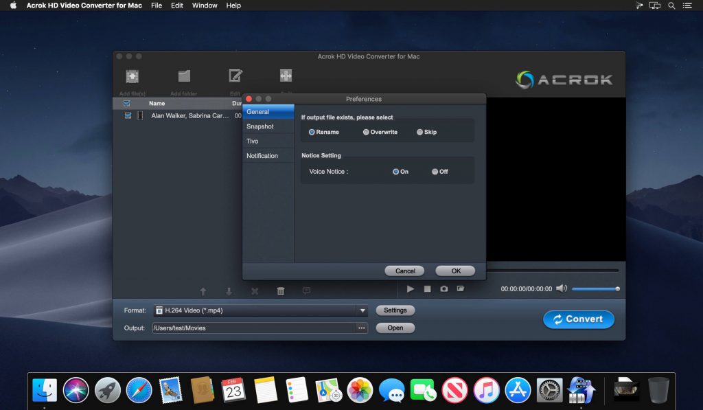 Acrok HD Video Converter – Công cụ chuyển đổi hầu hết mọi định dạng Video