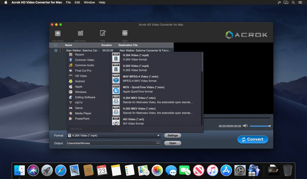 Acrok HD Video Converter – Công cụ chuyển đổi hầu hết mọi định dạng Video
