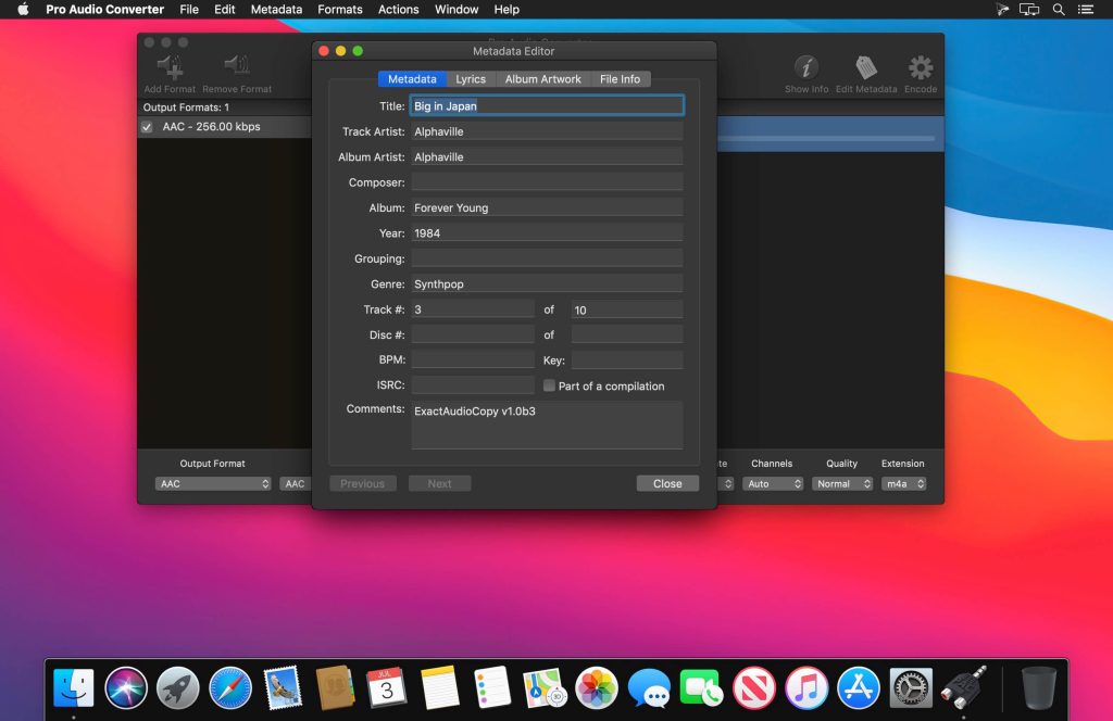 Pro Audio Converter – Chuyển đổi giữa các định dạng âm thanh