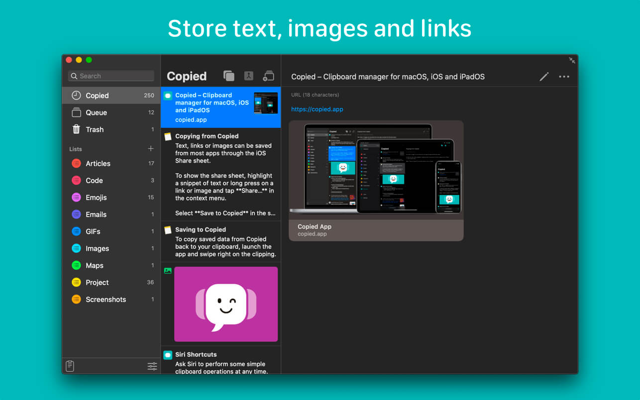 Copied – Trình quản lý Clipboard chuyên nghiệp