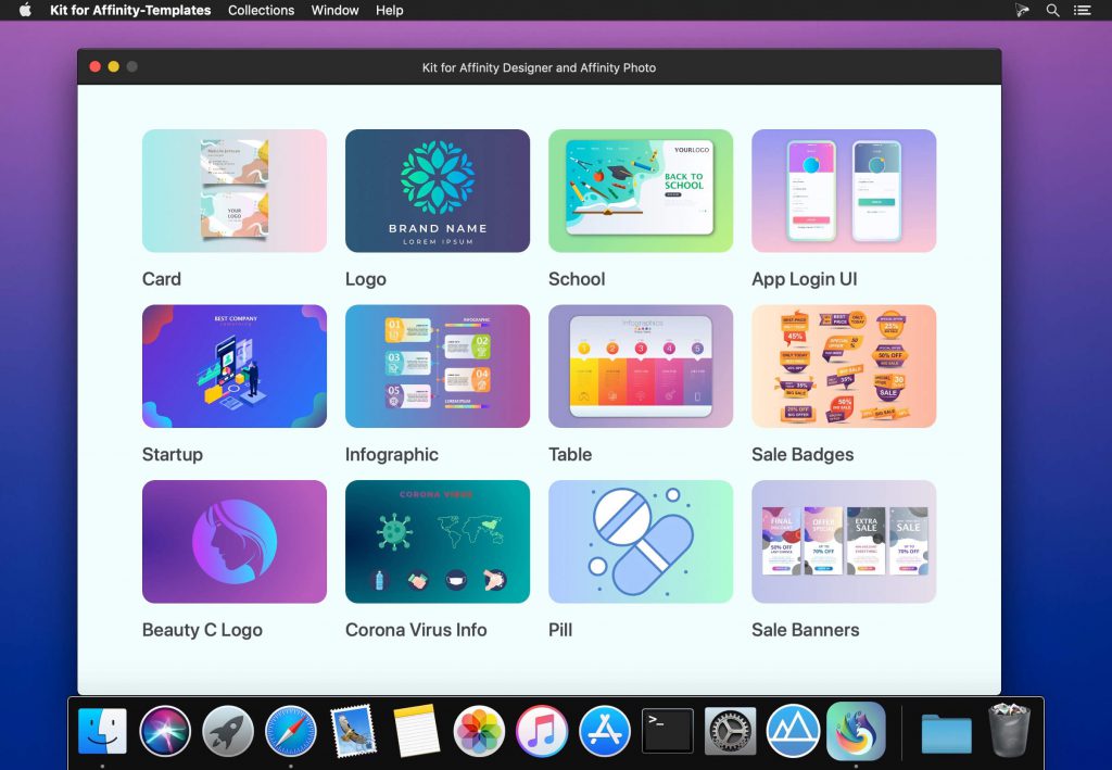 Kit for Affinity – Templates – Bộ Template cho Affinity Designer/ Affinity Photo