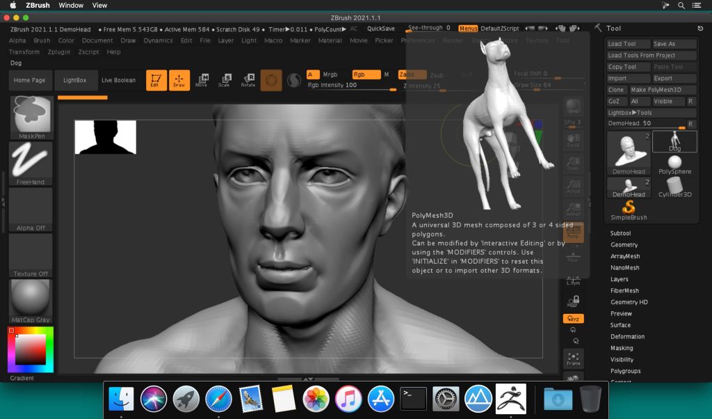 Pixologic ZBrush các phiên bản – Ứng dụng Modeling trên Mac