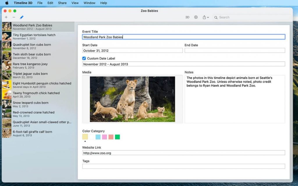 Timeline 3D – Tạo 3D timeline đẹp mắt